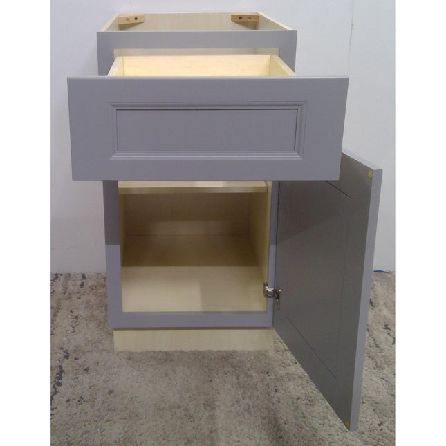 18" Gray 1-Drawer Plywood Base Cabinet (Added 07/31/2026)