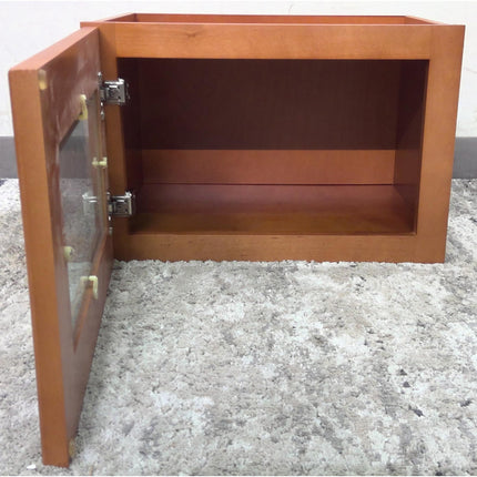 18" x 12" Glass Door Upper Cabinet