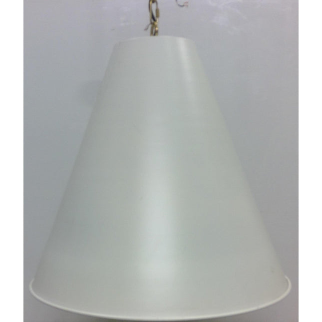 22" White Metal Cone Pendant Light (Added 07/30/2026)