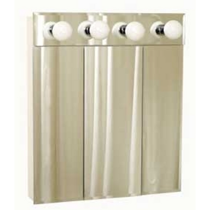 24-1/2" x 30-1/2" Steel 2-Shelf Medicine Cabinet