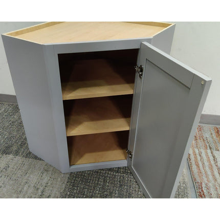 24" Gray Corner Cabinet