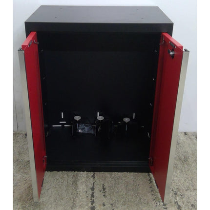 24" Red and Black Steel Base Cabinet (Added 08/12/2026)