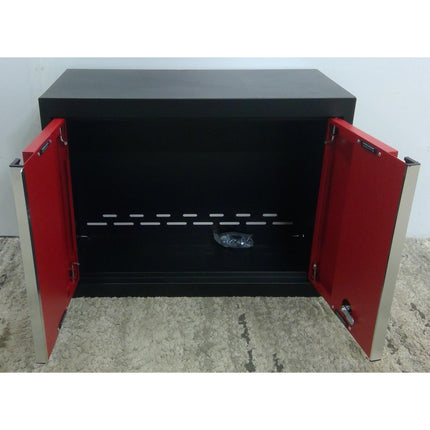 24" x 18" Red and Black Steel Wall Cabinet (Added 08/12/2026)