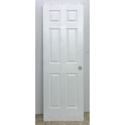 28" x 80.75" White Six Panel Door