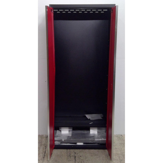 30" x 72" Red and Black Steel Storage Cabinet (Added 08/14/2026)