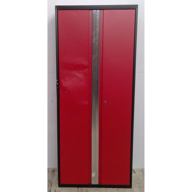30" x 72" Red and Black Steel Storage Cabinet (Added 08/14/2026)
