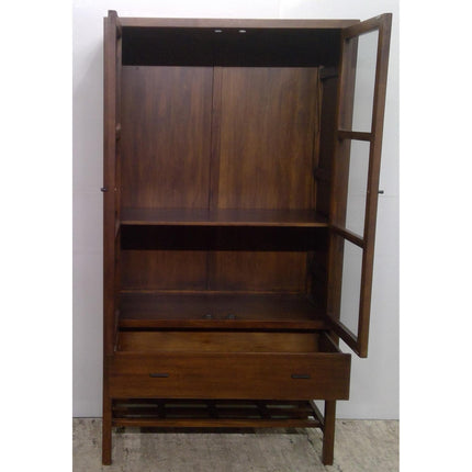 40" x 75" Wood Cabinet with Glass Doors (Added 07/21/2026)