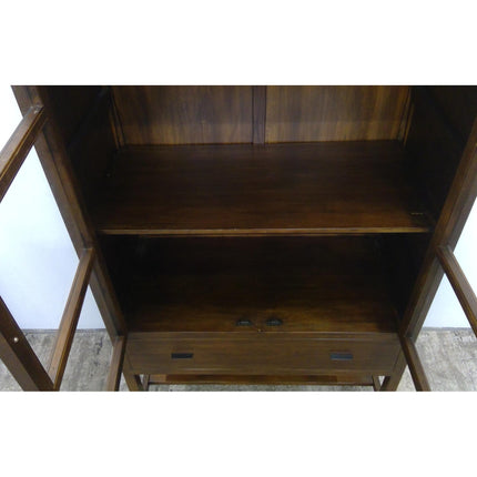 40" x 75" Wood Cabinet with Glass Doors (Added 07/21/2026)