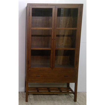 40" x 75" Wood Cabinet with Glass Doors (Added 07/21/2026)
