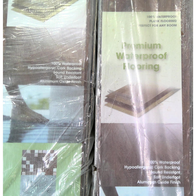 67 Square Feet of Waterproof Vinyl Plank Flooring (2 Boxes)