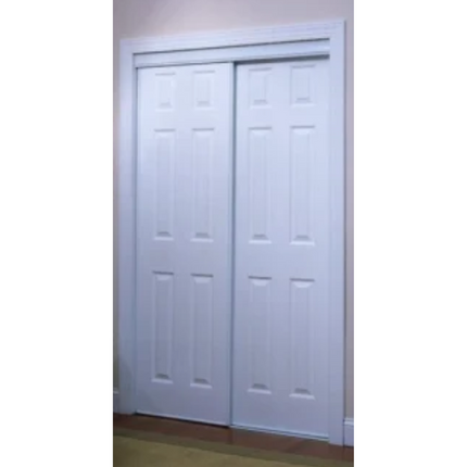 72" X 80" 6-Panel White Closet Bypass Door
