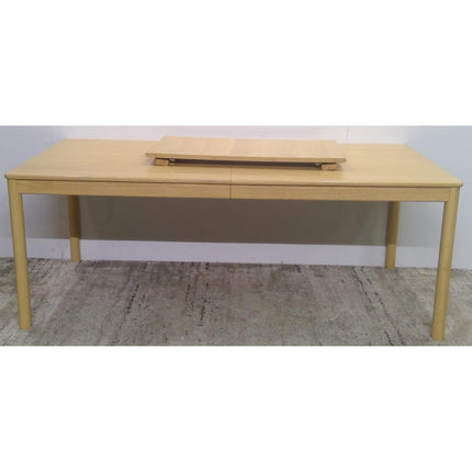 78" x- 97.5" Extendable White Oak Dining Table
