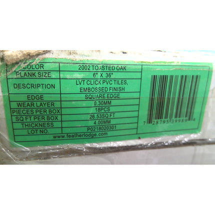 79 Square Feet of Luxury Click Vinyl Plank Flooring (3 Boxes)