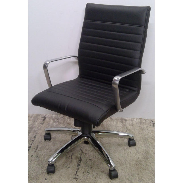 Black and Chrome Office Chair