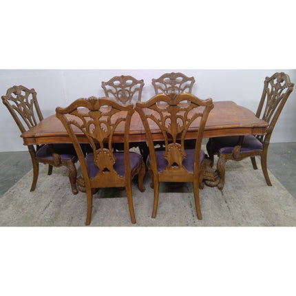 Dining Table with 6 Ornate Chairs (Added 07/22/2026)