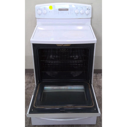 GE Profile™ 30" Free-Standing White Electric Double Oven Range