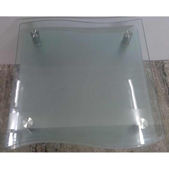 Glass Top End Table
