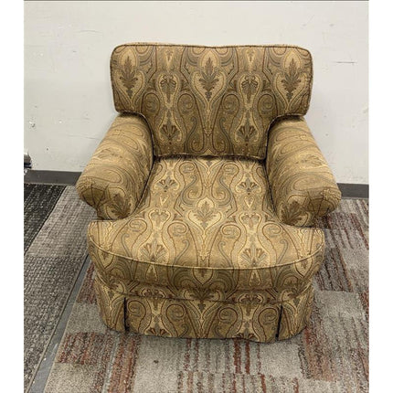 Gold & Ivory Accent Armchair