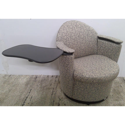 Gray Floral Pattern Mobile Tablet Chair (Added 08/12/2026)