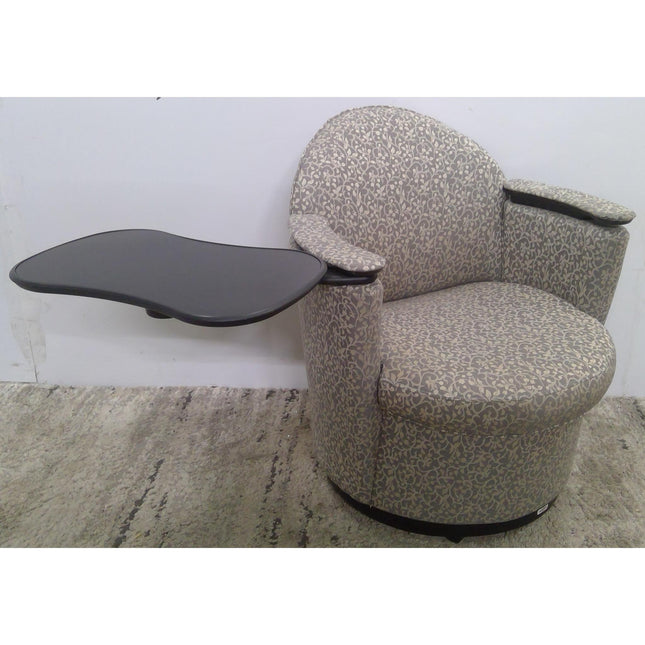 Gray Floral Pattern Mobile Tablet Chair (Added 08/12/2026)