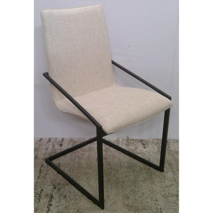 Modway Pitch Upholstered Fabric Dining Armchair - Matte Black & Beige (Added 07/15/2026)