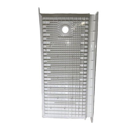 One-Piece White Shower Base