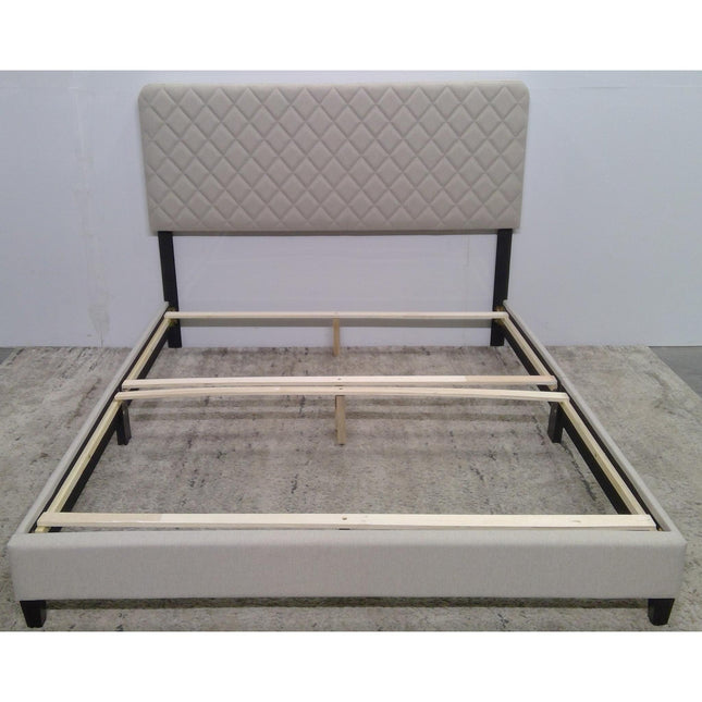 Queen Upholstered Beige Bed Frame (Added 07/25/2026)