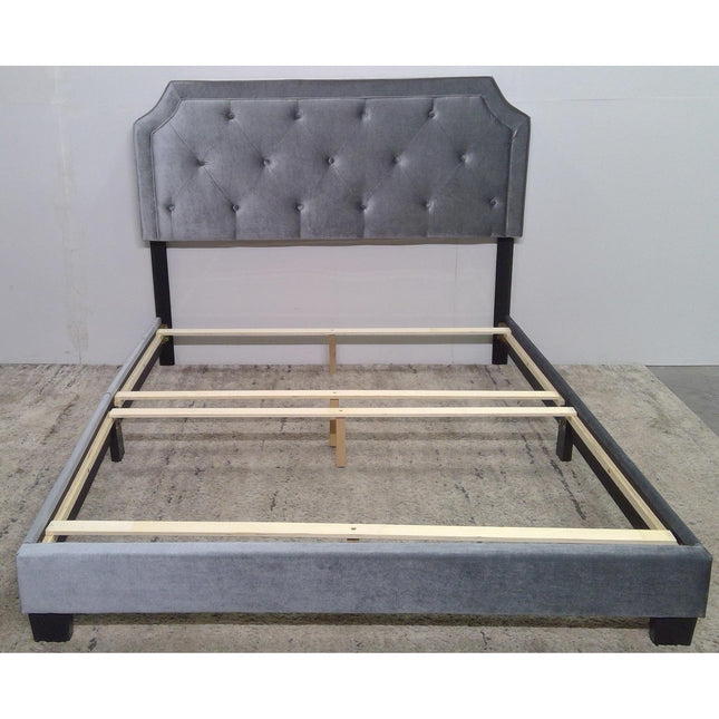 Queen Upholstered Gray Bed Frame (Added 07/25/2026)