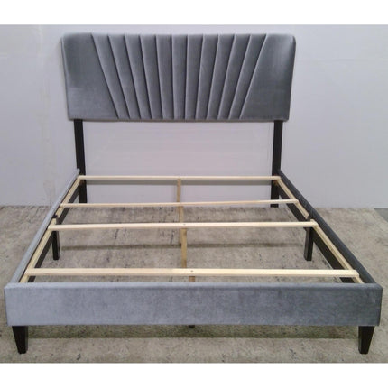 Queen Upholstered Silver Bed Frame (Added 07/25/2026)