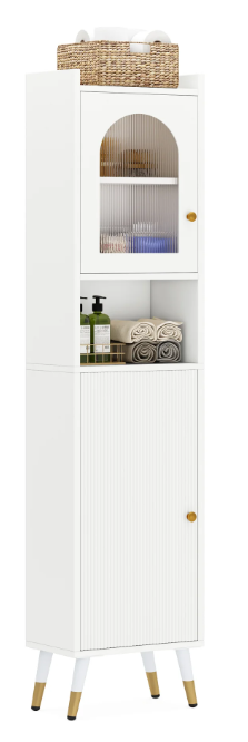 67" Bath Linen Storage Cabinet