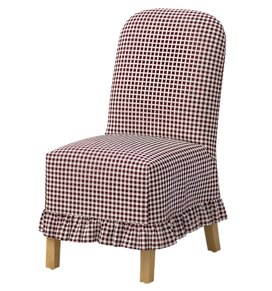 Ruffled Slipcover Dining Chair
