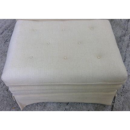 Tan Armchair with Ottoman