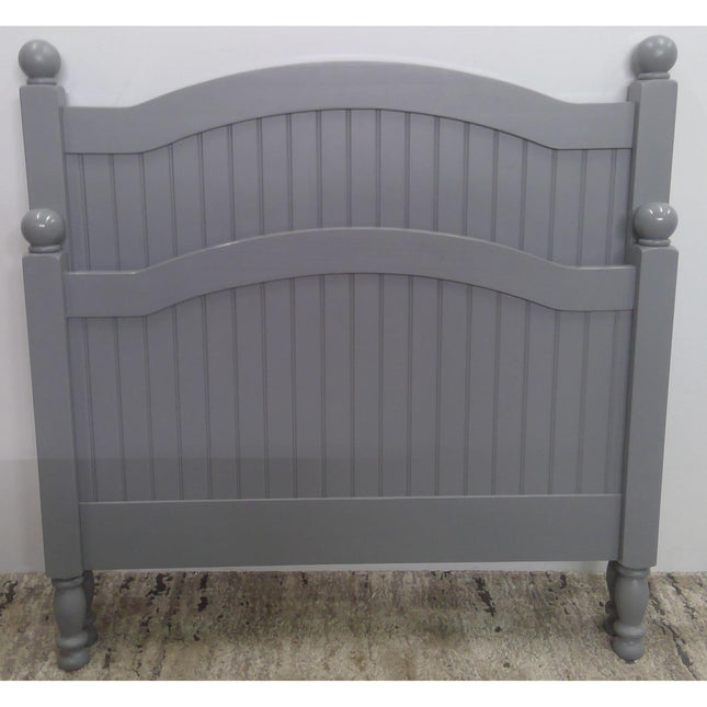 Twin Gray Headboard and Footboard