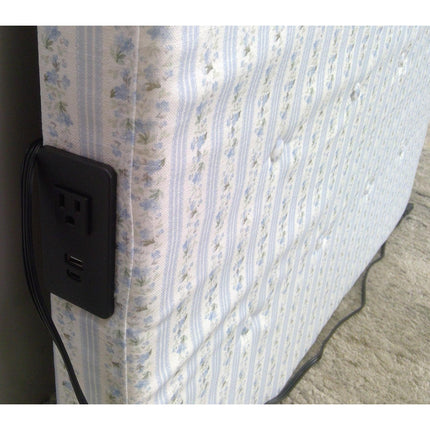 Twin Wall Mounted Headboard with Outlet