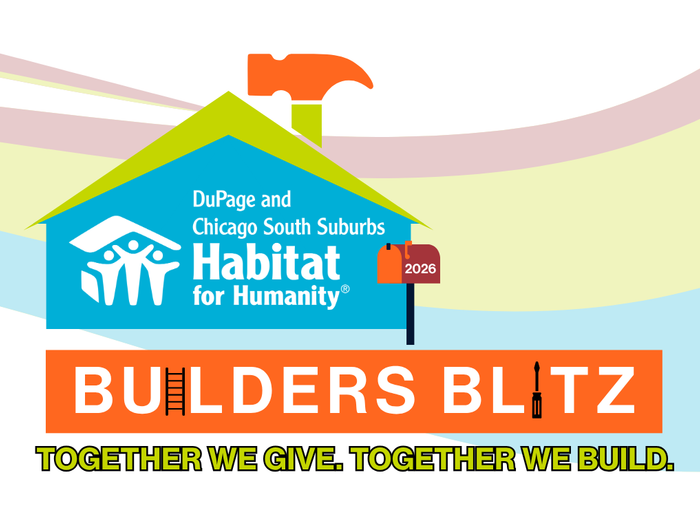 Habitat for Humanity Builders Blitz logo with colorful house design on a light background