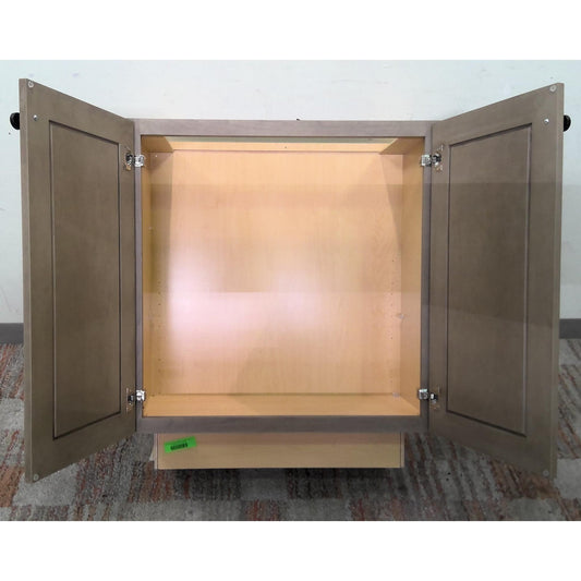 33" Gray Base Cabinet