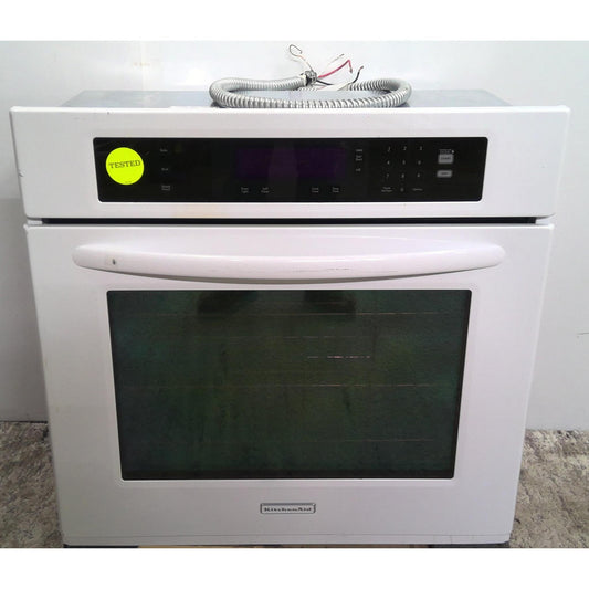 30" KitchenAid White Electric Wall Oven