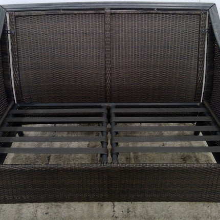 49" Outdoor Wicker Loveseat