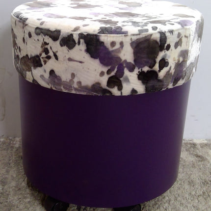 19" Round Rolling Ottoman