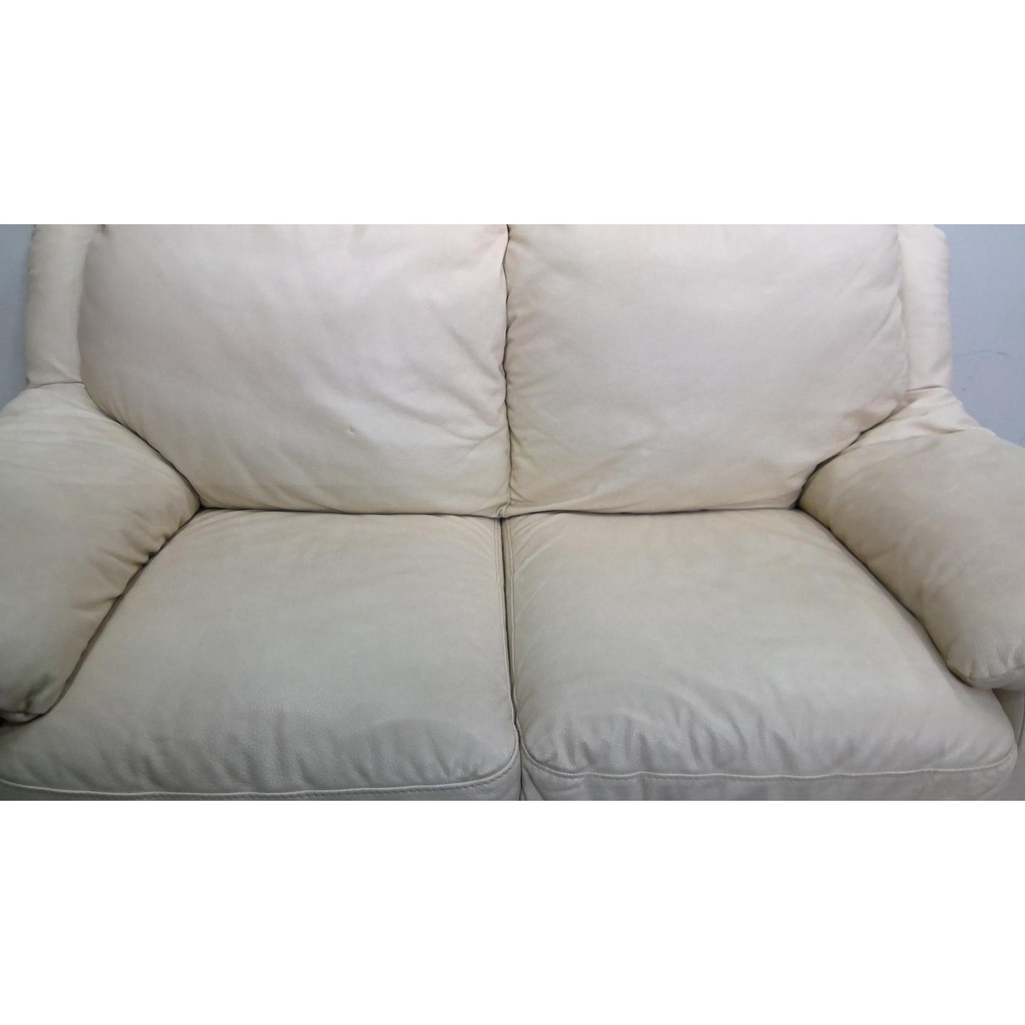64" White Loveseat