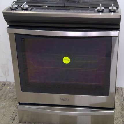 Whirlpool 30 Inch Stainless Steel Slide-In Gas Range