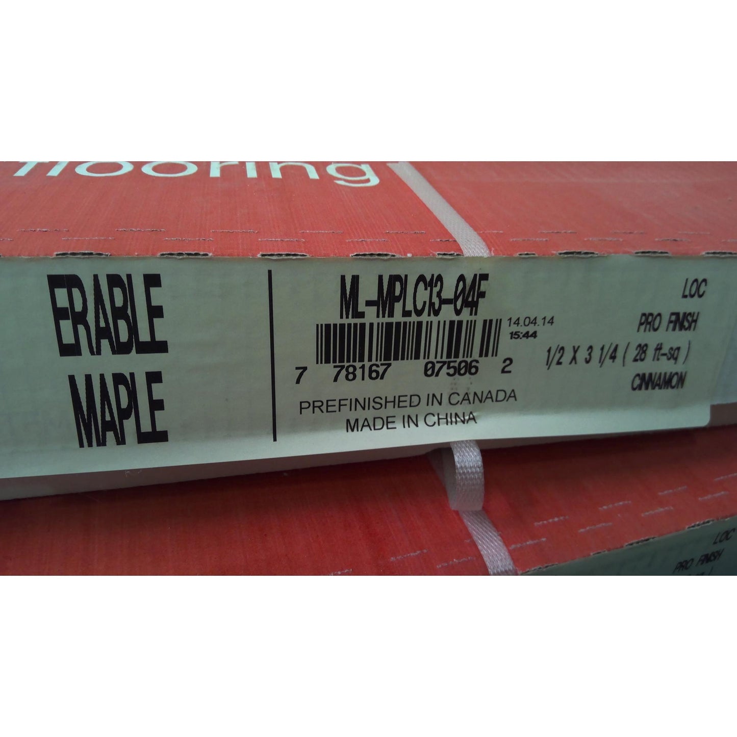 110 Square Feet of Maple Engineered Wood Flooring (4 Boxes)