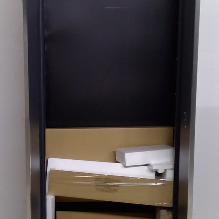 30" Black and Gray Steel Cabinet