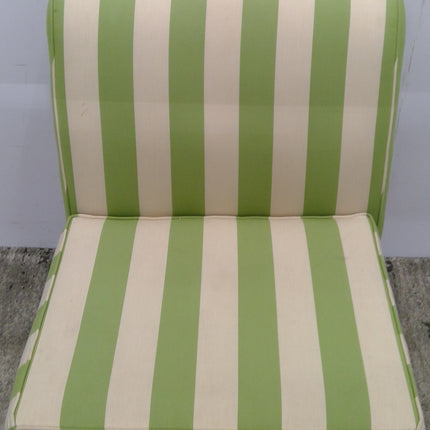 Striped Armless Chair