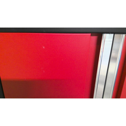 28" Red Steel Storage Cabinet