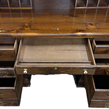 55" Wood Rolltop Desk