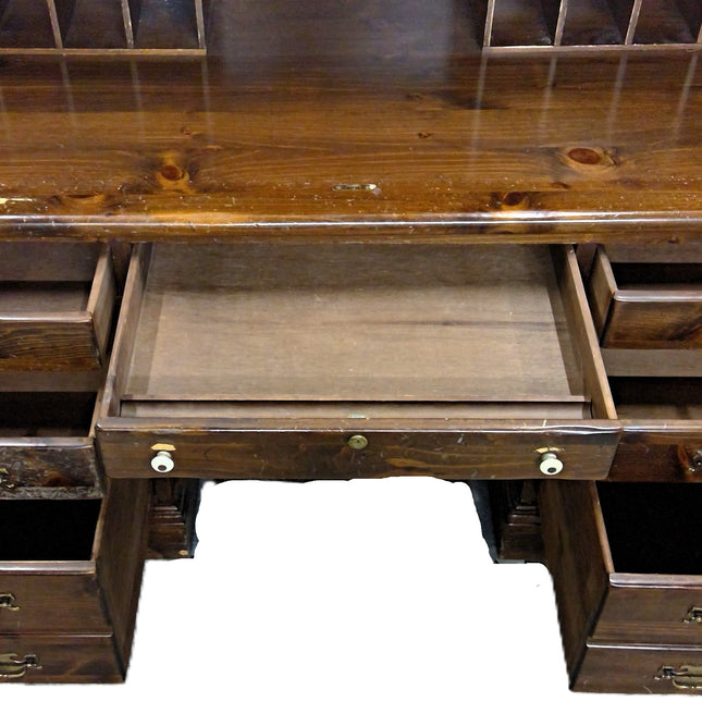 55" Wood Rolltop Desk