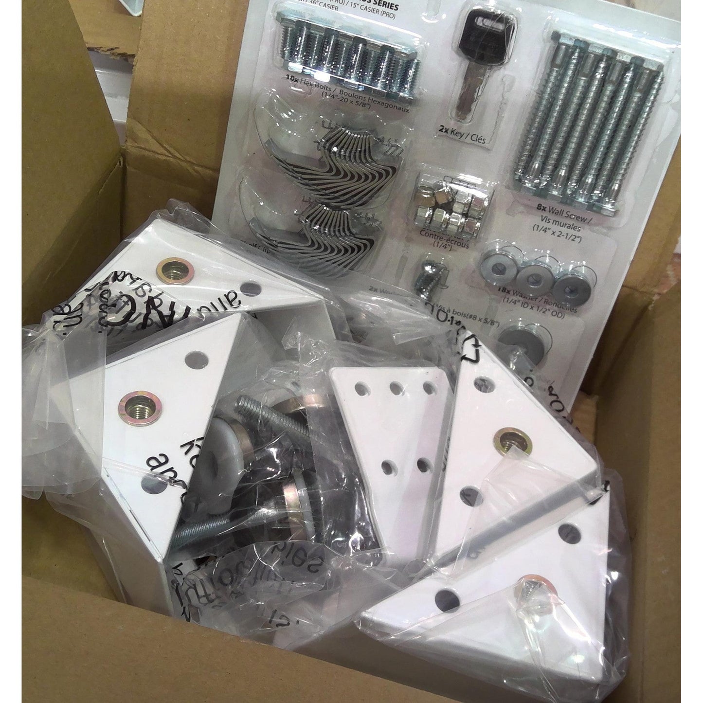 36" x 80" White Multi-Use Steel Storage Locker