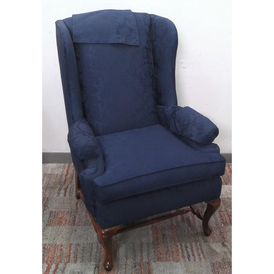 Blue Wingback Chair