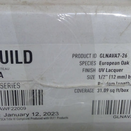 31 Square Feet of European Oak Engineered Wood Flooring (1 Box)